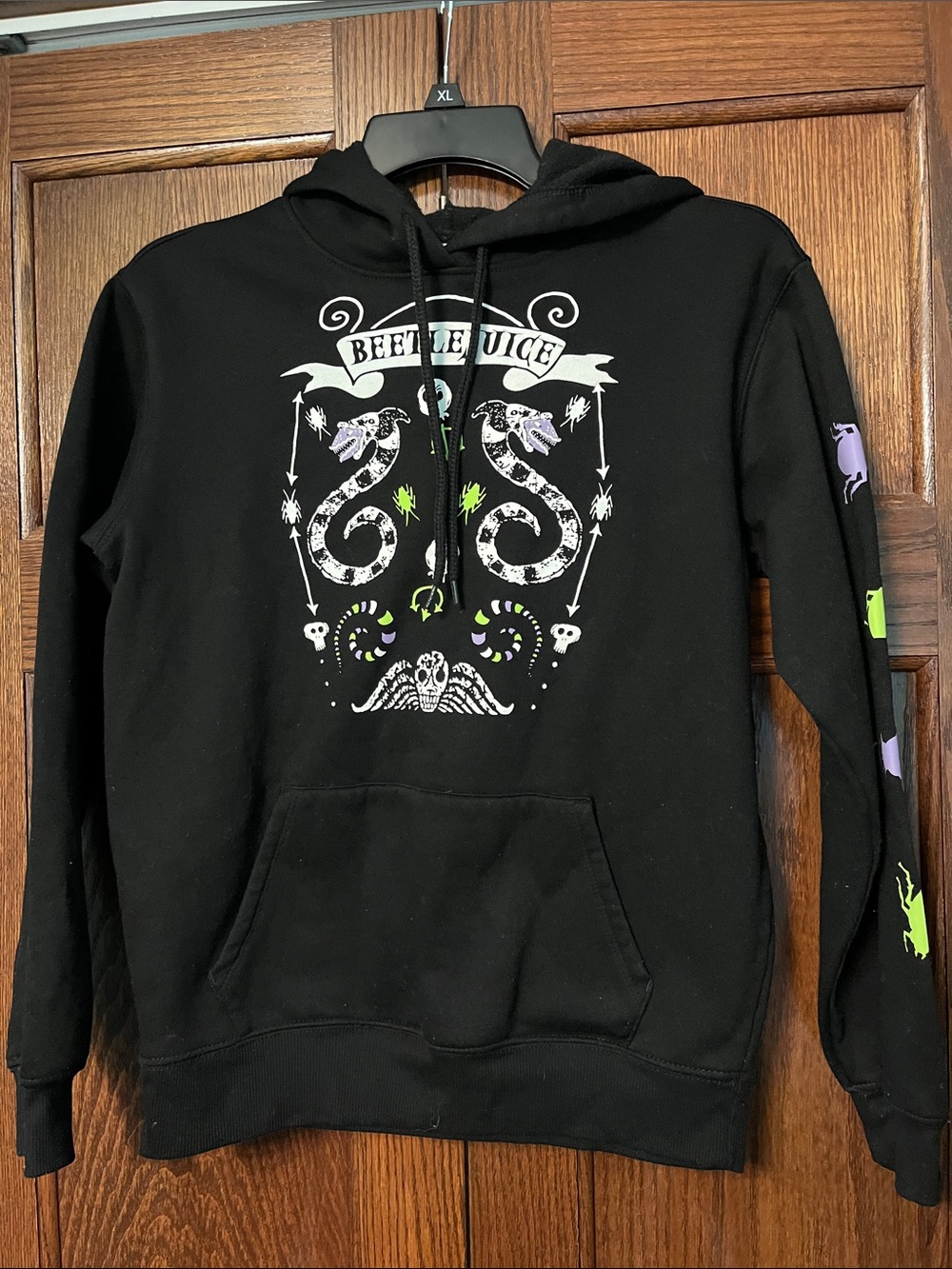 Beetlejuice Black Graphic Pullover Hoodie